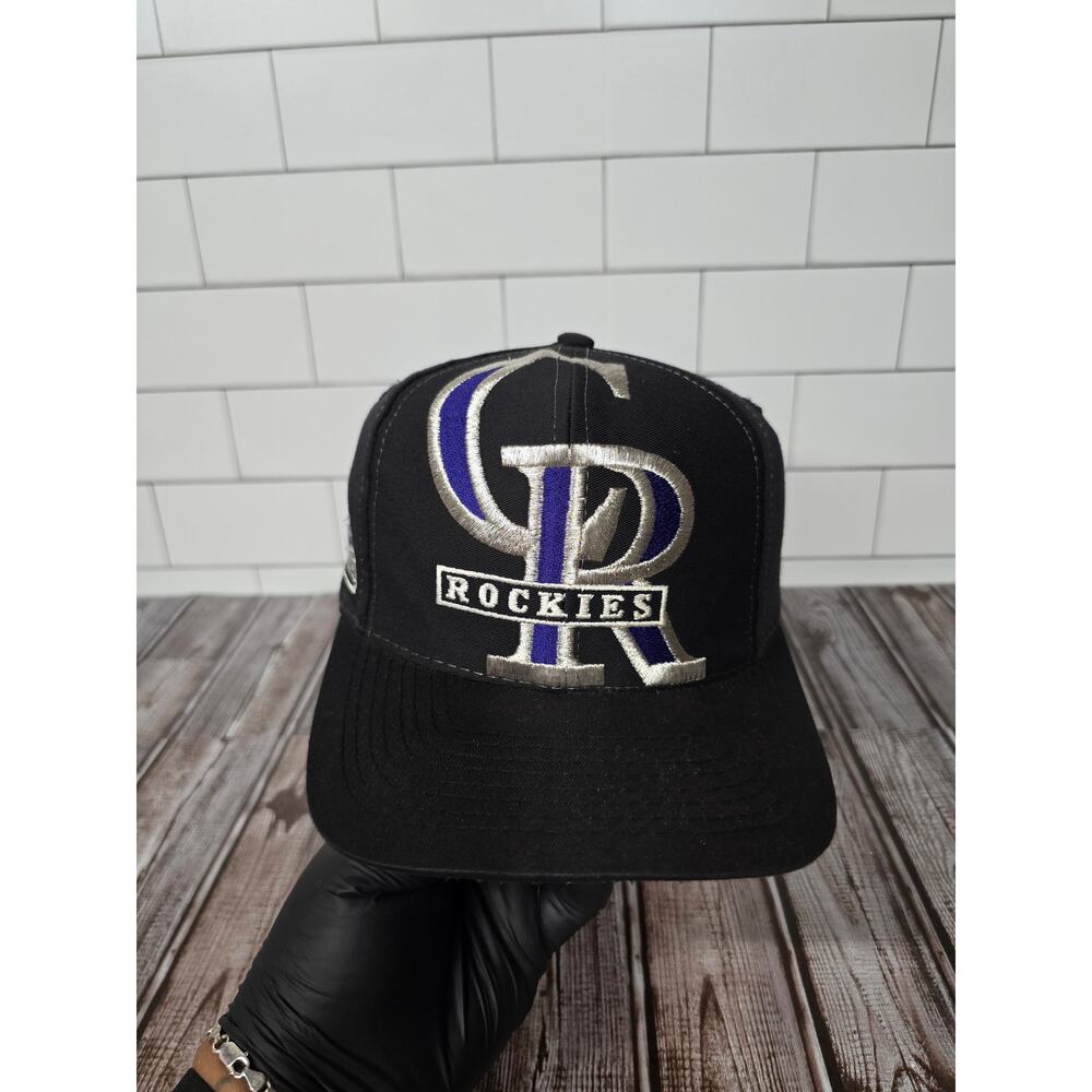 Pro One Colorado Rockies Vintage Big Logo Adjustable Snapback MLB Twill
